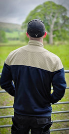 Embroidered Stagmoor Quarter Zip - Navy