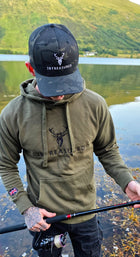 Embroidered Structured Camo Cap, Multicam with British Flag