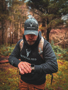 Embroidered Structured Camo Cap, Multicam with British Flag