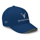 Embroidered Structured Cap Royal blue front view with branding