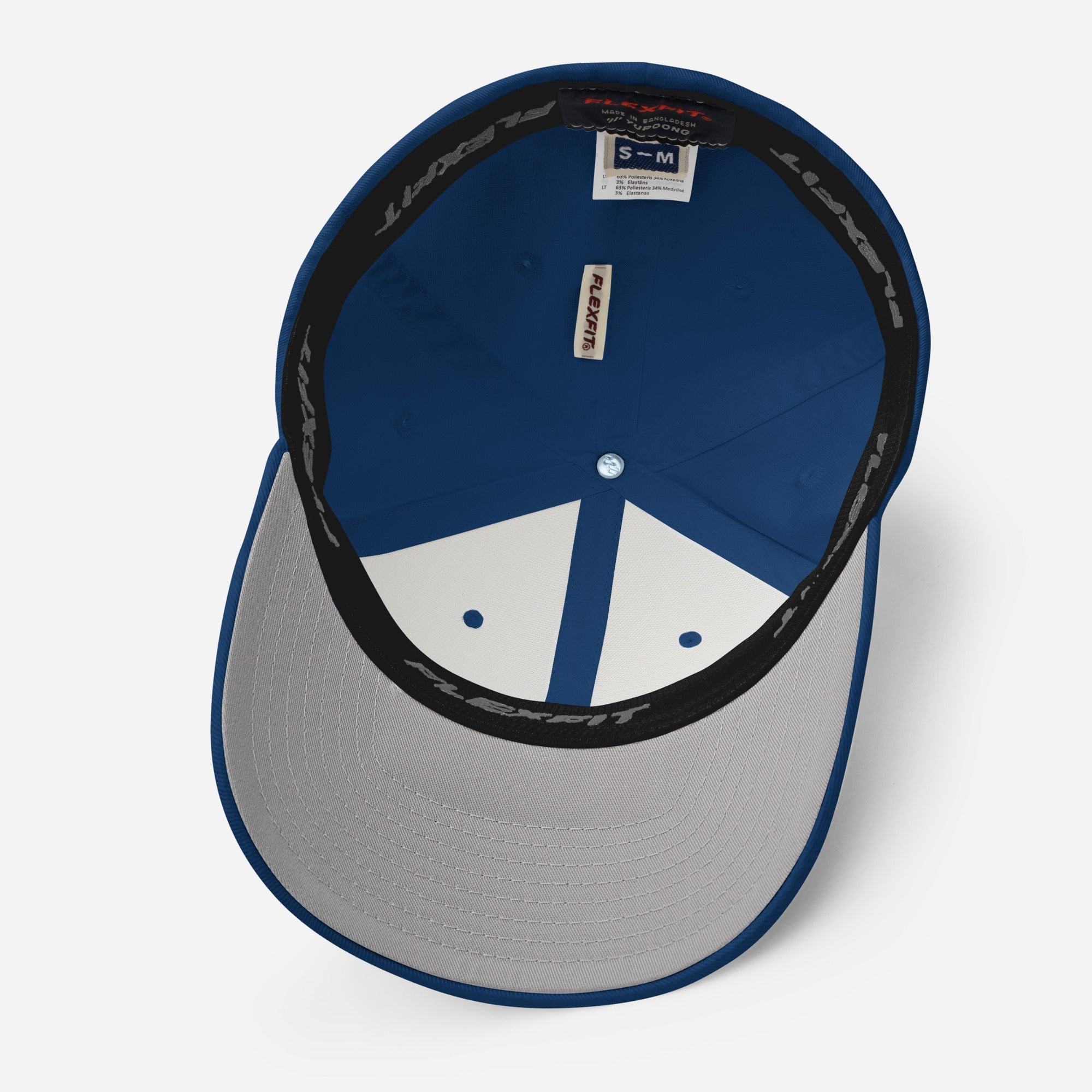 Embroidered Structured Cap Royal blue inside view