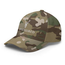 Embroidered Structured Cap, Multicam Green front left side view
