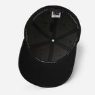 Embroidered Structured Stag Cap in black inside view