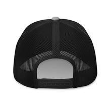Embroidered Trucker Snapback Cap back view of mesh