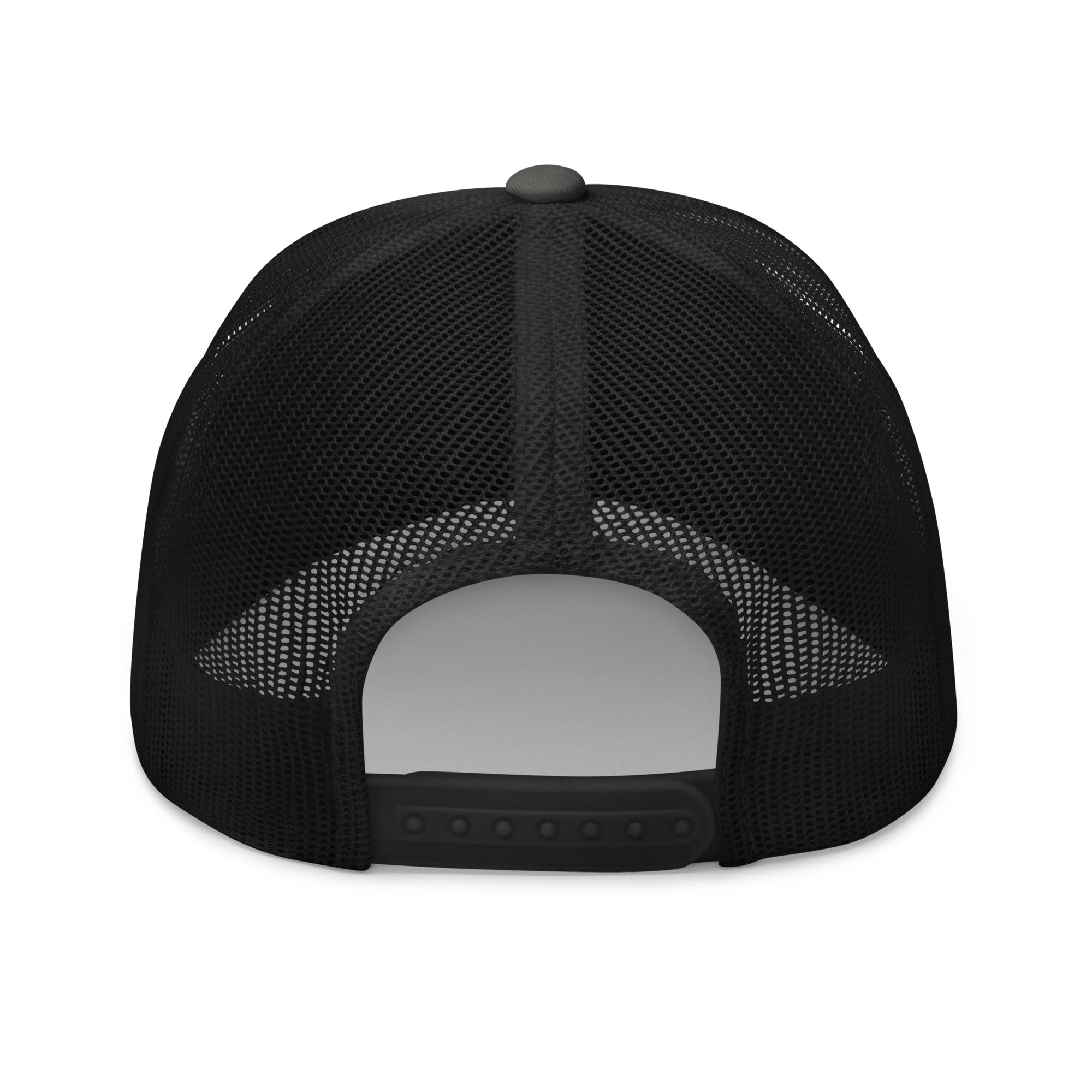 Embroidered Trucker Snapback Cap mesh back