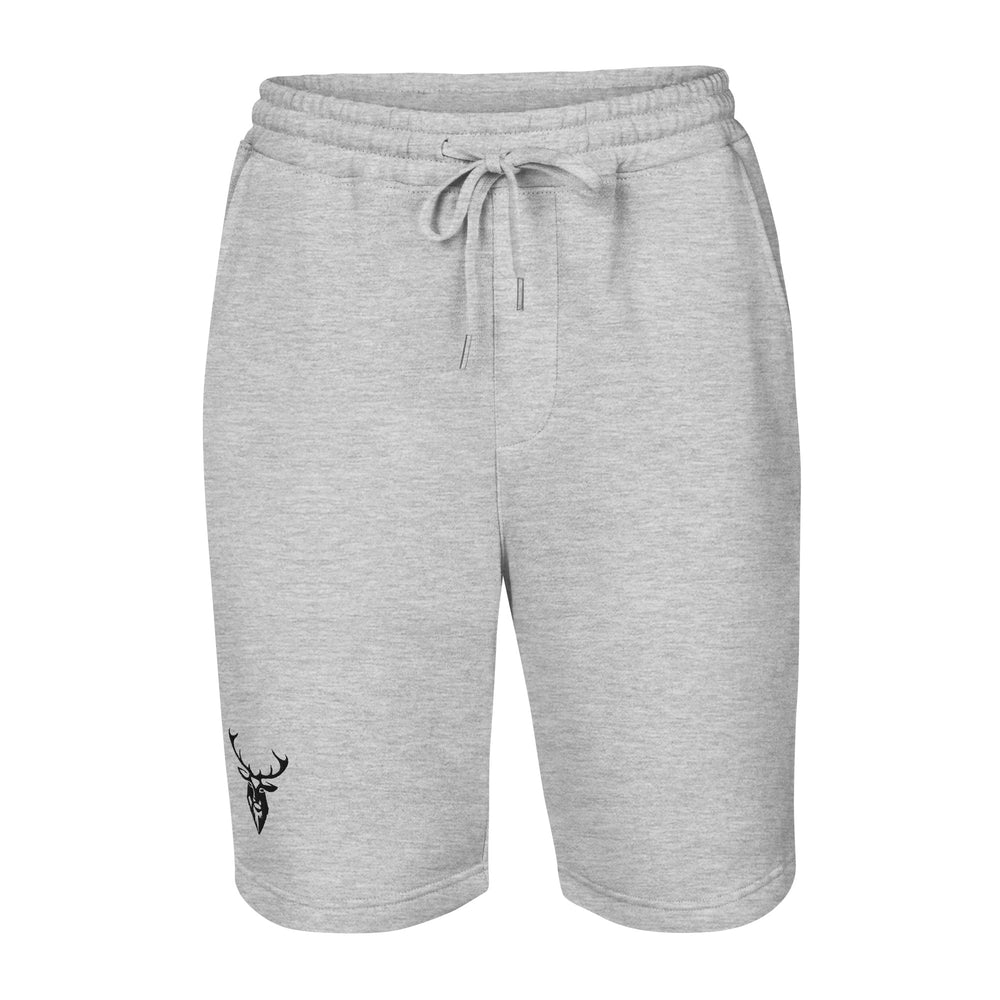 Embroidered Men's Fleece Stag Shorts