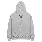 Oversized Cotton Hoodie, Athletic Heather back view