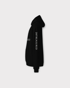 Oversized Cotton Hoodie Black left side view