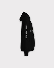 Oversized Cotton Hoodie, Black right side view