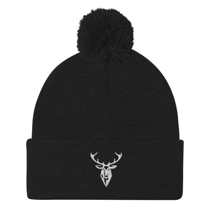 Embroidered Pom Pom Classic Knit Beanie - 2BTreasuredUK