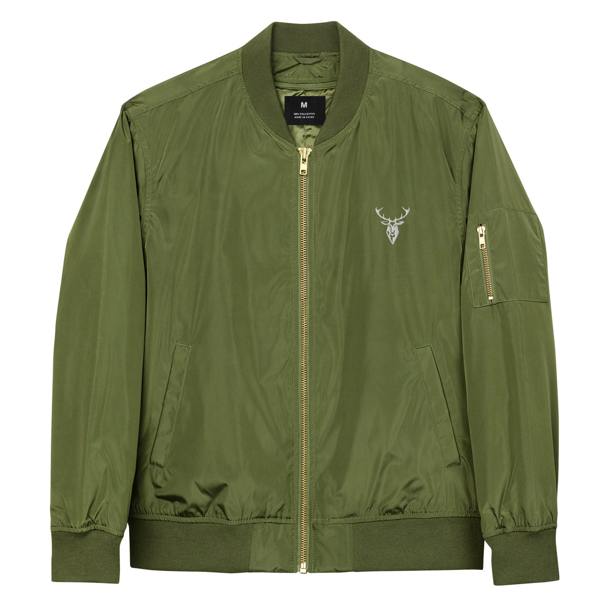 Embroidered Lightweight Bomber Jacket, (Front Branding)