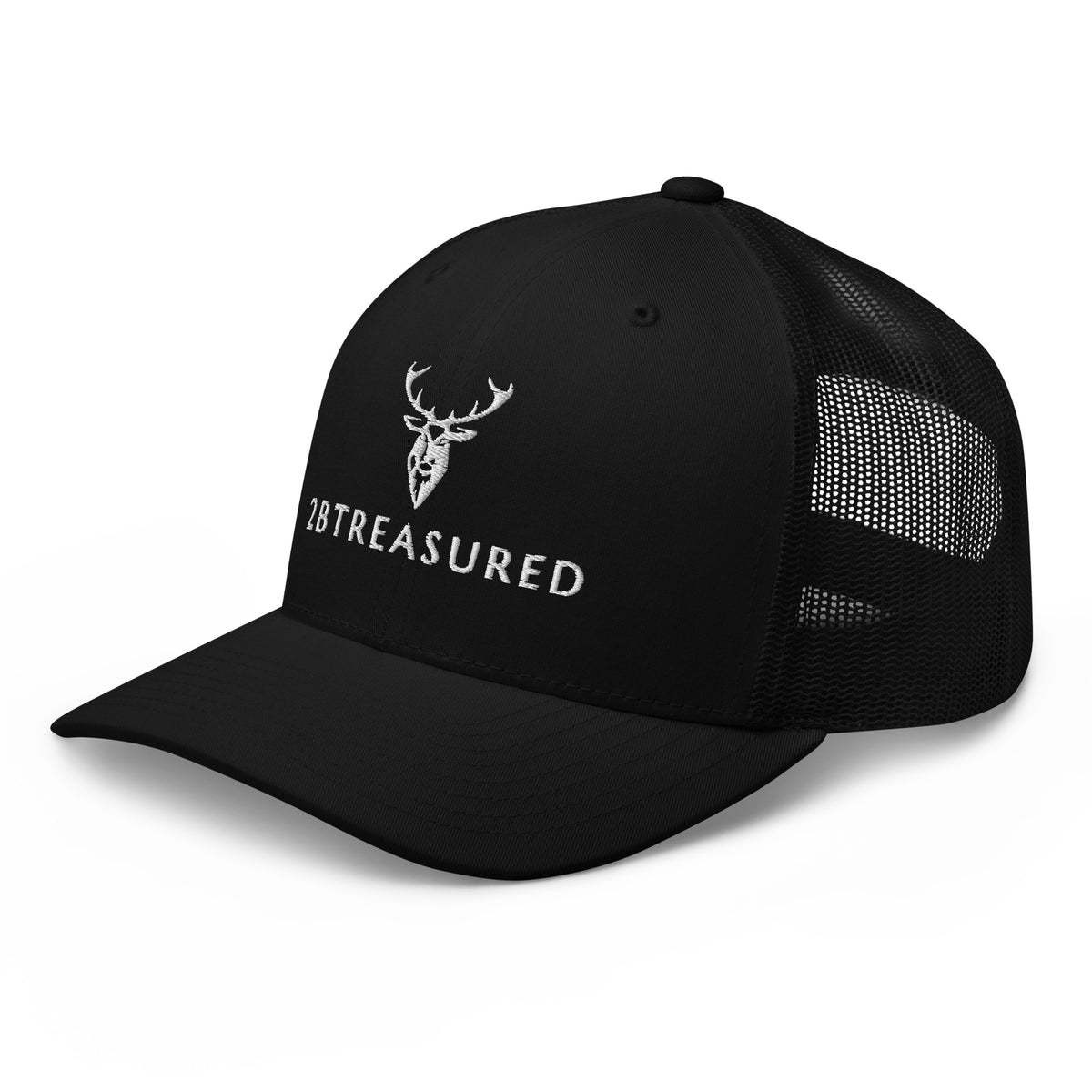 Embroidered Trucker Snapback Cap