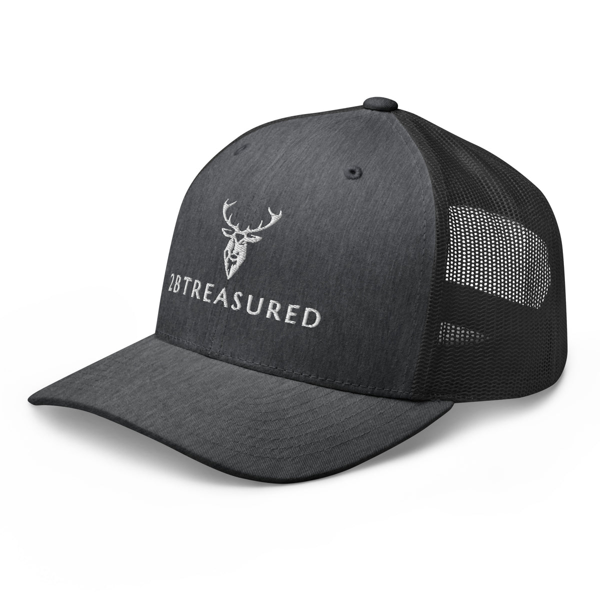 Embroidered Trucker Snapback Cap