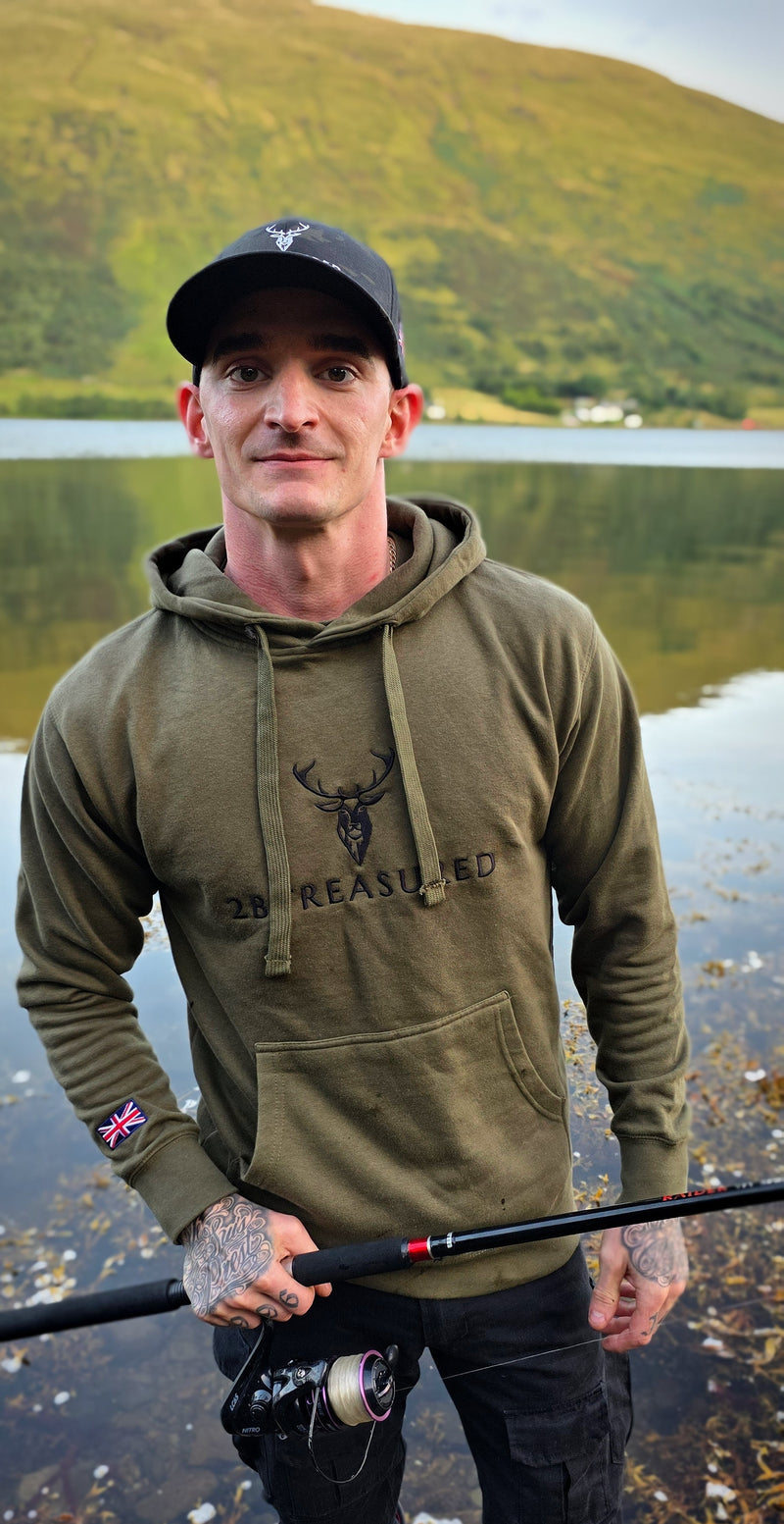 Embroidered Lomond Hoodie w British Flag