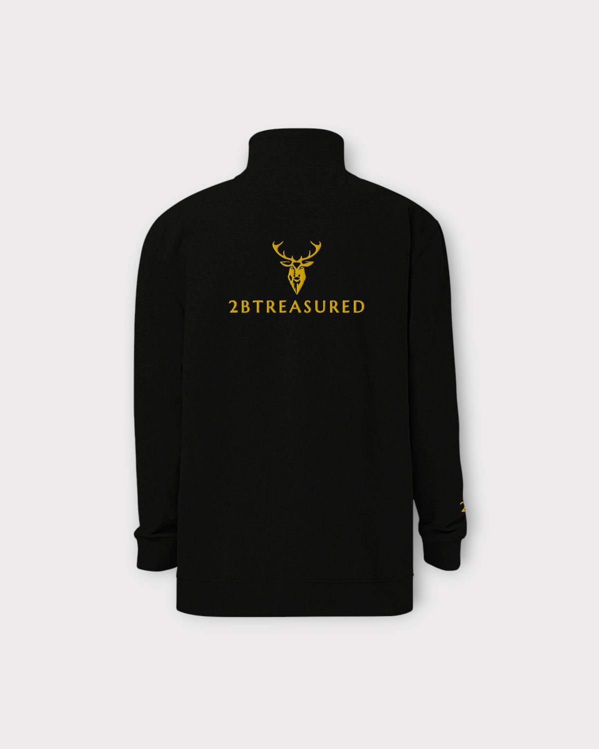 Embroidered Fleece Pullover Sweater (Gold Branding)