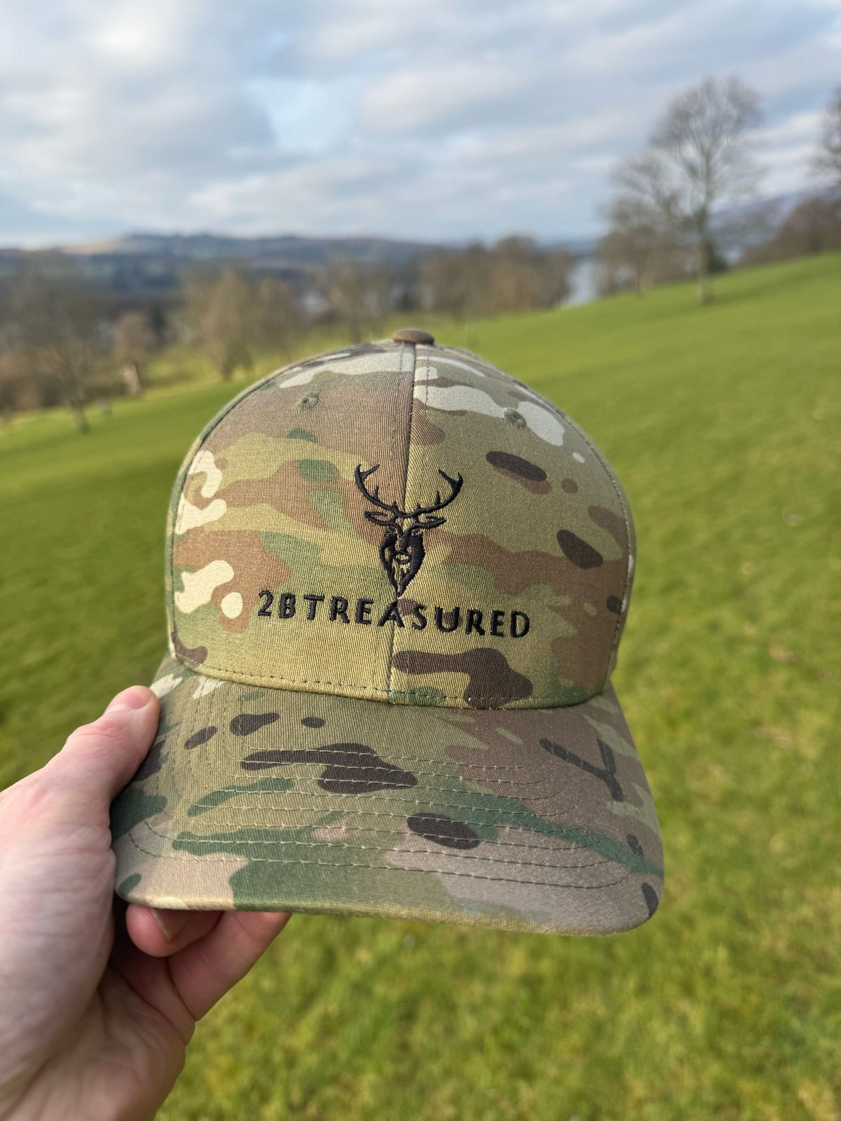 Embroidered BB Structured Twill Cap with British Flag