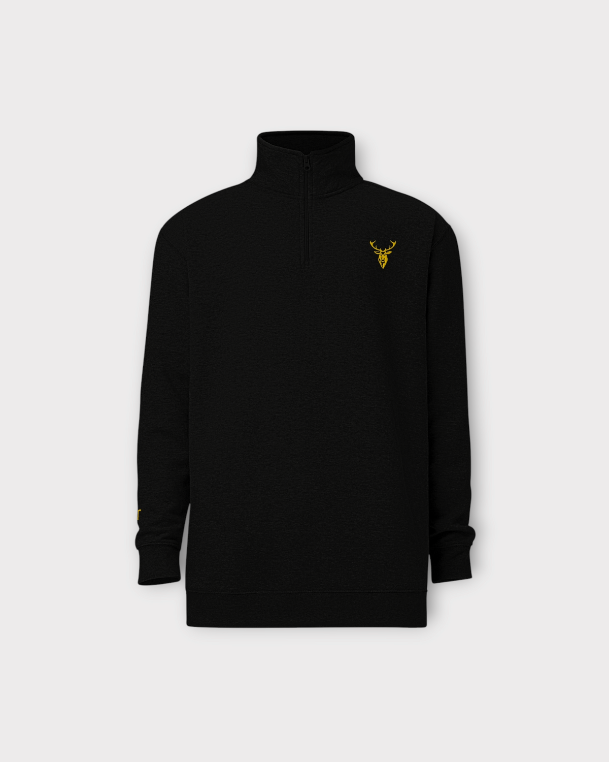 Embroidered Fleece Pullover Sweater (Gold Branding)