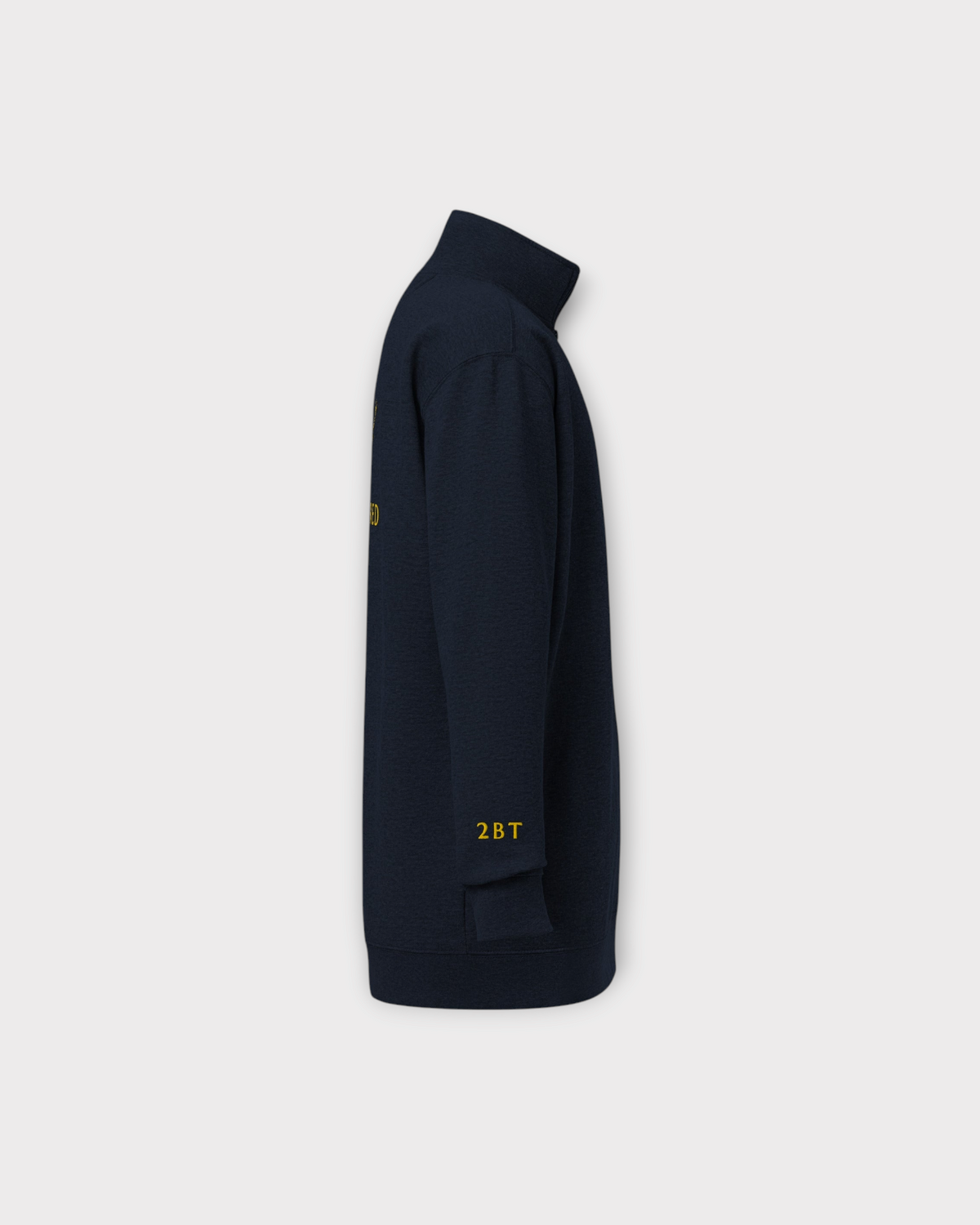 Embroidered Fleece Pullover Sweater (Gold Branding)