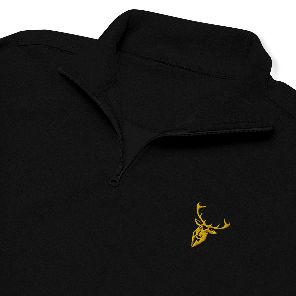 Embroidered Fleece Pullover Sweater (Gold Branding)