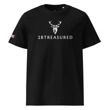 Black thistle Tshirt with British Flag front view from 2BTreasured