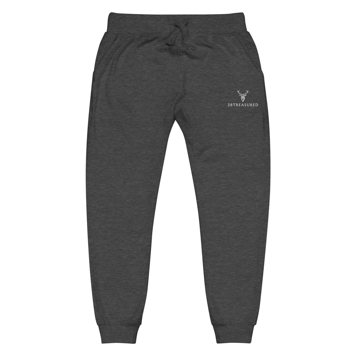 Embroidered Mens Cotton Fleece Joggers