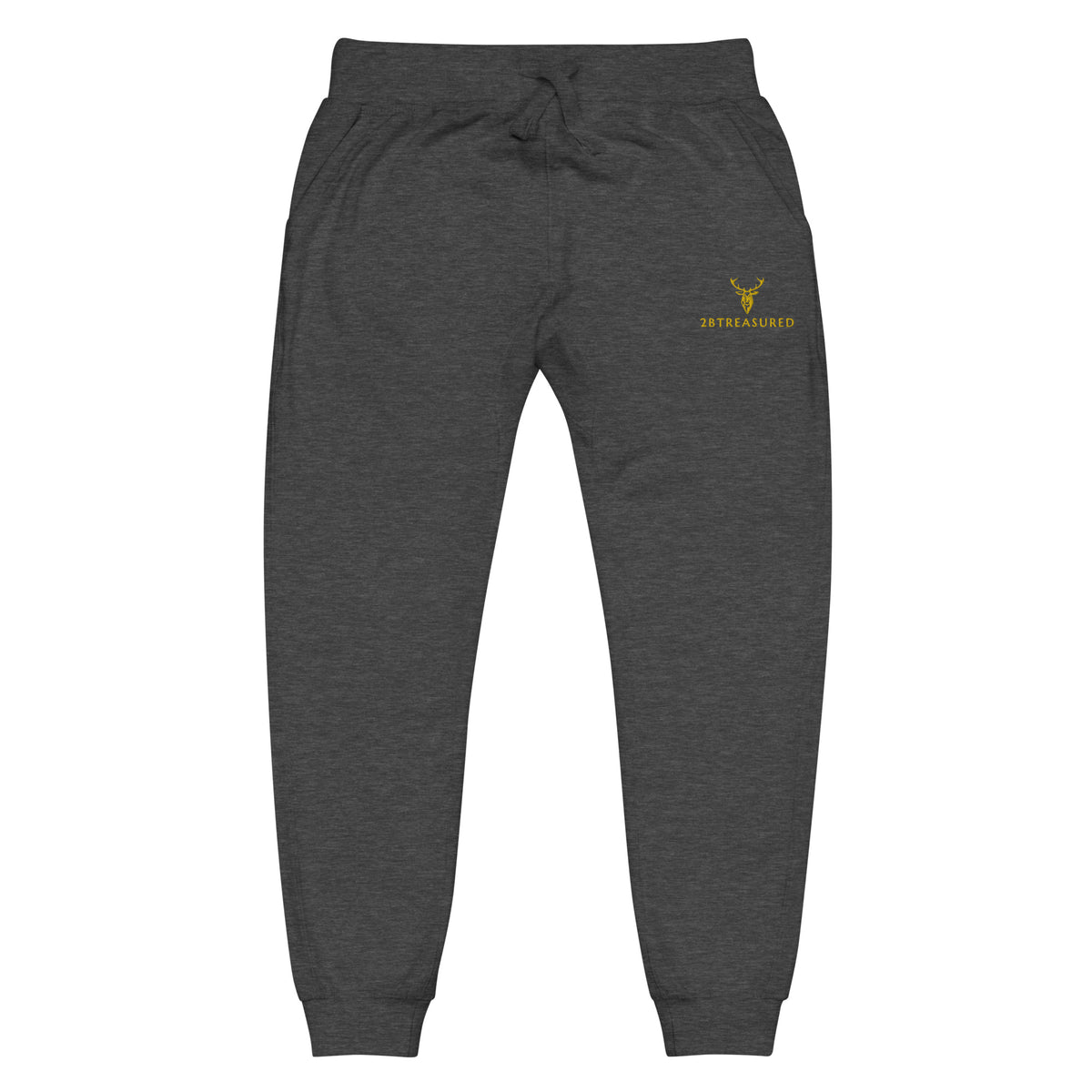 Embroidered GB Mens Cotton Fleece Joggers