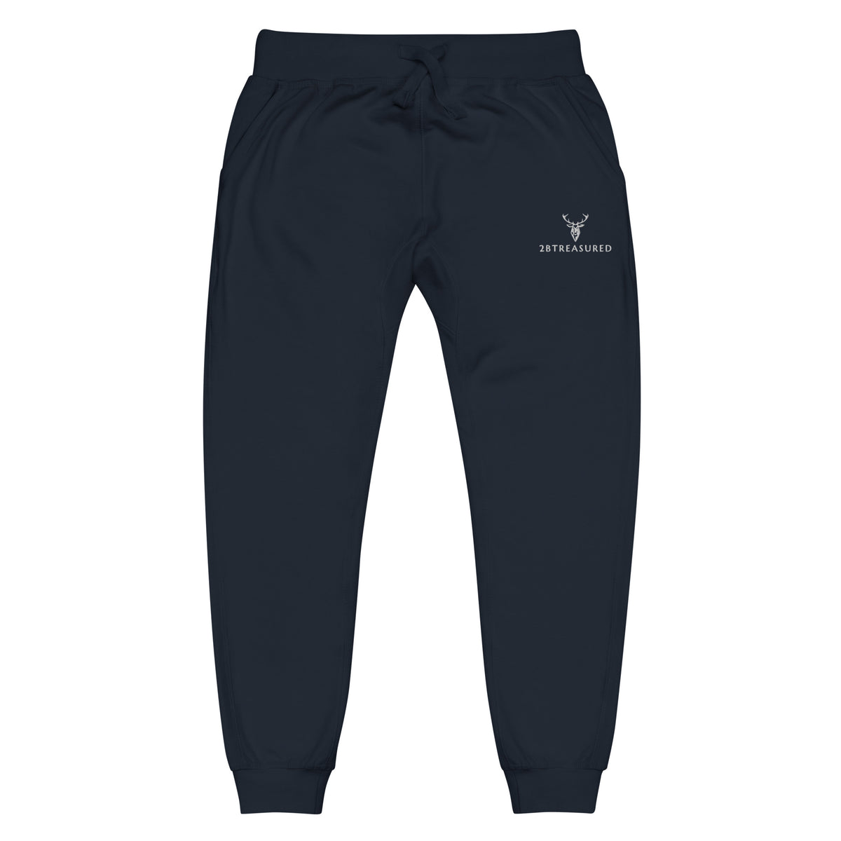 Embroidered Mens Cotton Fleece Joggers