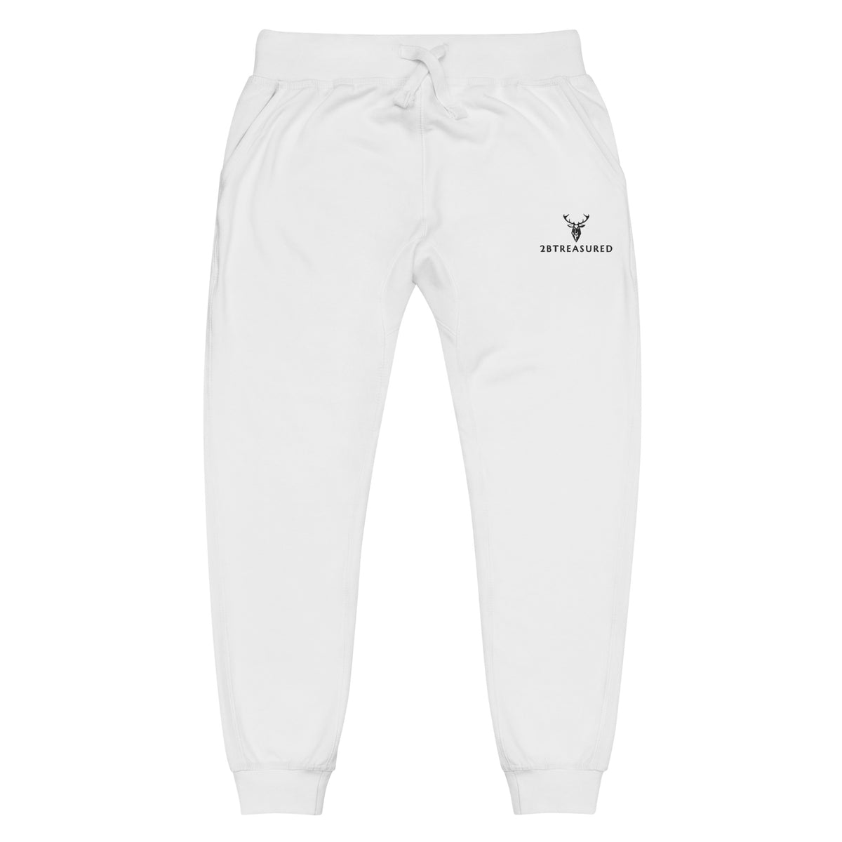 Embroidered Mens Cotton Fleece Joggers